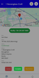Screenshot of Fintrano app with 'Complete' button highlighted